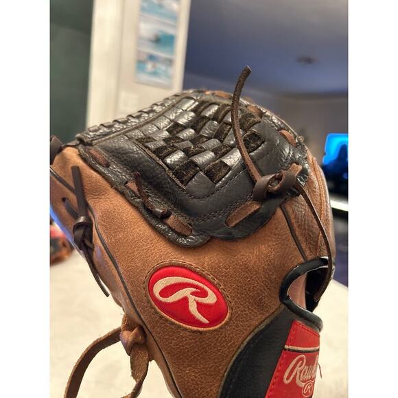 Rawlings D115PTB Premium Series 11.5" Youth Leather Baseball Softball Glove LHT - Picture 8 of 10
